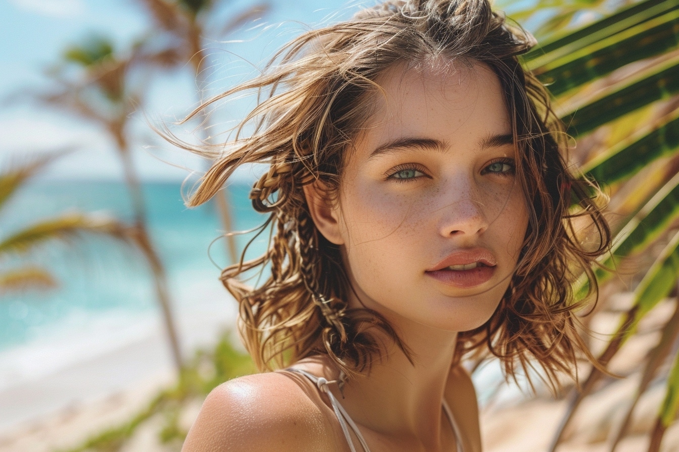 Idées de coiffures pour cheveux mi-longs à faire en été