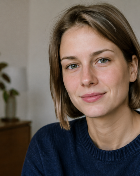 Cheveux courts fins lisses reposant naturellement